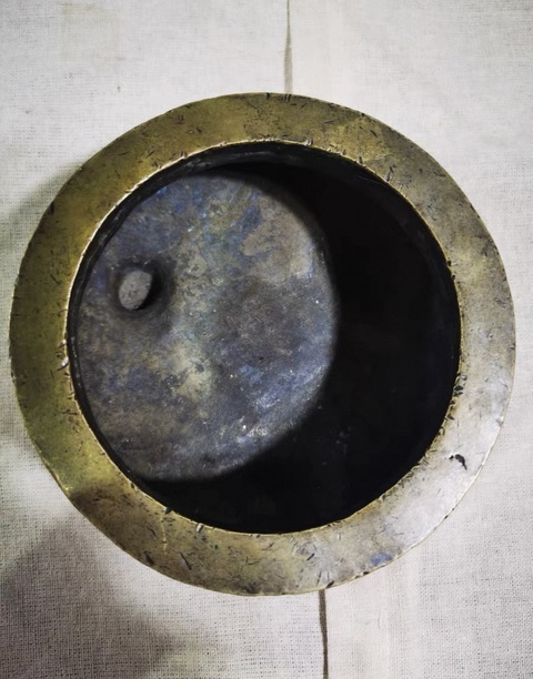 古玩銅器銅阿文爐真品鑒賞圖