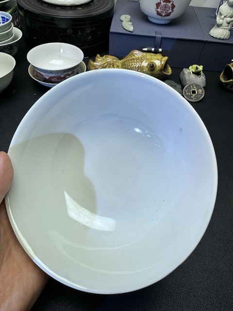 古玩陶瓷民國粉彩百花碗真品鑒賞圖