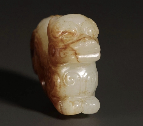 古玩玉器仿古做舊玉獸真品鑒賞圖