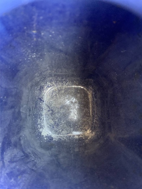 古玩陶瓷清同治霽藍釉象耳琮式瓶真品鑒賞圖