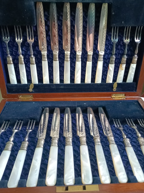 古玩雜項餐刀真品鑒賞圖