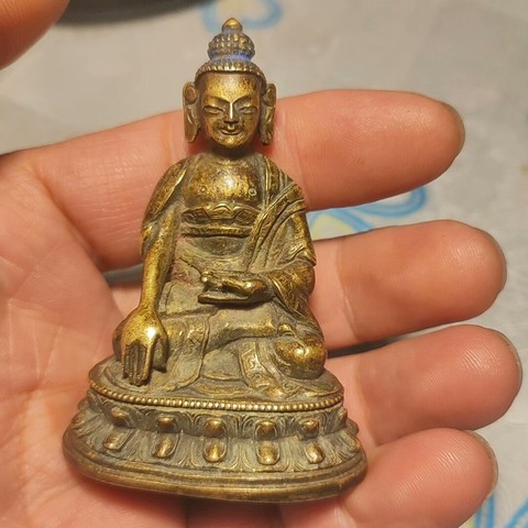 古玩銅器釋迦牟尼佛真品鑒賞圖