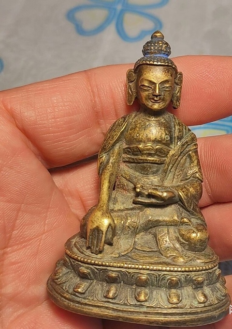 古玩銅器釋迦牟尼佛真品鑒賞圖