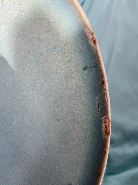 古玩陶瓷鈞窯天藍釉大碗真品鑒賞圖