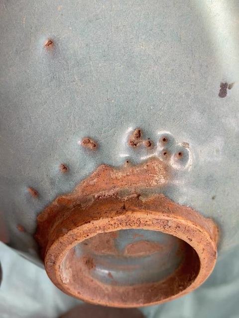 古玩陶瓷鈞窯天藍釉大碗真品鑒賞圖