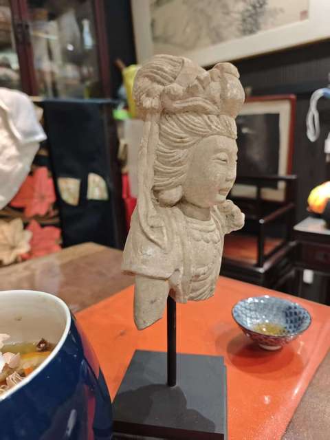 古玩雜項菩薩像真品鑒賞圖