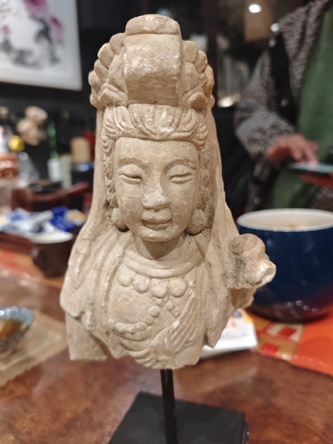 古玩雜項菩薩像真品鑒賞圖