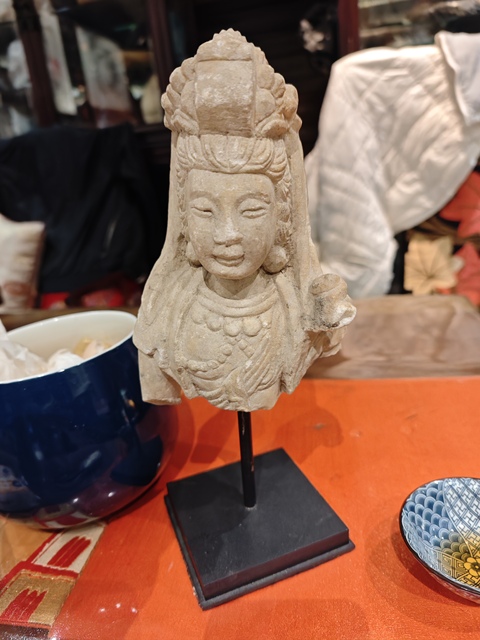 古玩雜項菩薩像真品鑒賞圖