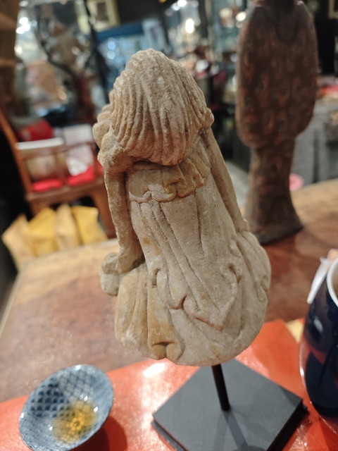 古玩雜項菩薩像真品鑒賞圖