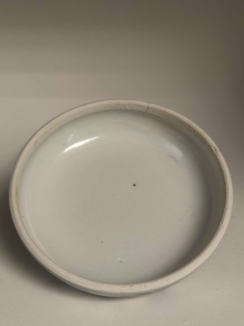 古玩陶瓷青花折枝花卉紋粉盒真品鑒賞圖