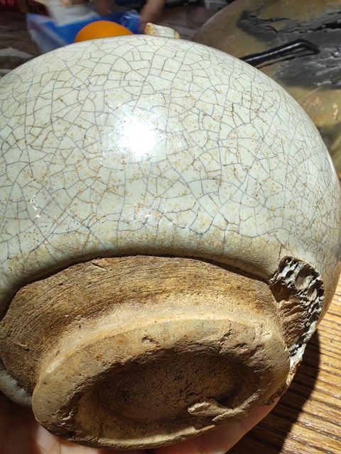 古玩陶瓷鈞窯天藍釉雙系罐真品鑒賞圖