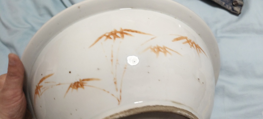 古玩陶瓷金玉滿堂刀馬人粉彩凈手盆真品鑒賞圖