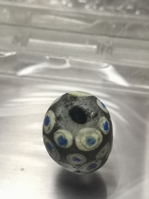 古玩雜項蜻蜓眼琉璃珠真品鑒賞圖