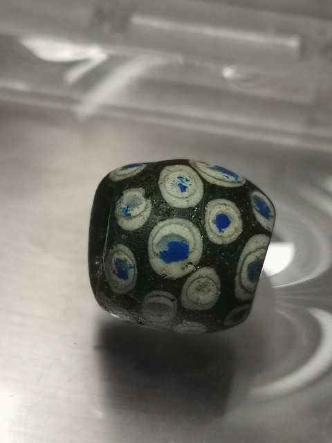 古玩雜項蜻蜓眼琉璃珠真品鑒賞圖