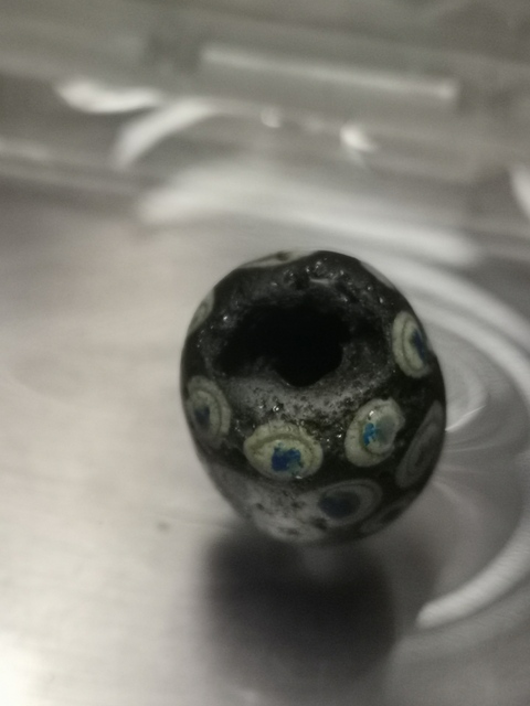 古玩雜項蜻蜓眼琉璃珠真品鑒賞圖