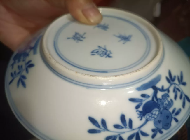 古玩陶瓷吉語紋青花盤真品鑒賞圖