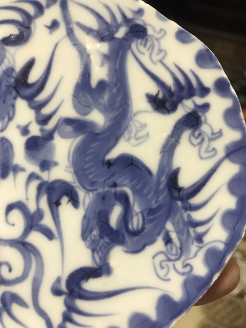 古玩陶瓷青花龍紋標本真品鑒賞圖