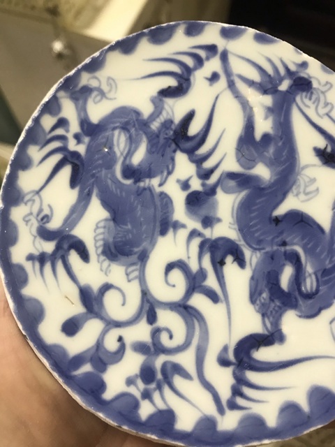 古玩陶瓷青花龍紋標本真品鑒賞圖