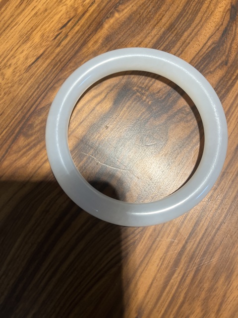 古玩玉器白玉手鐲真品鑒賞圖