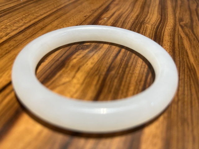 古玩玉器白玉手鐲真品鑒賞圖