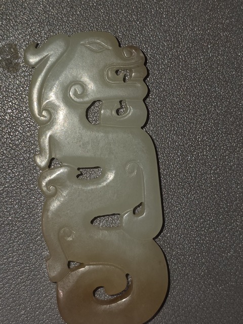 古玩玉器龍形佩真品鑒賞圖