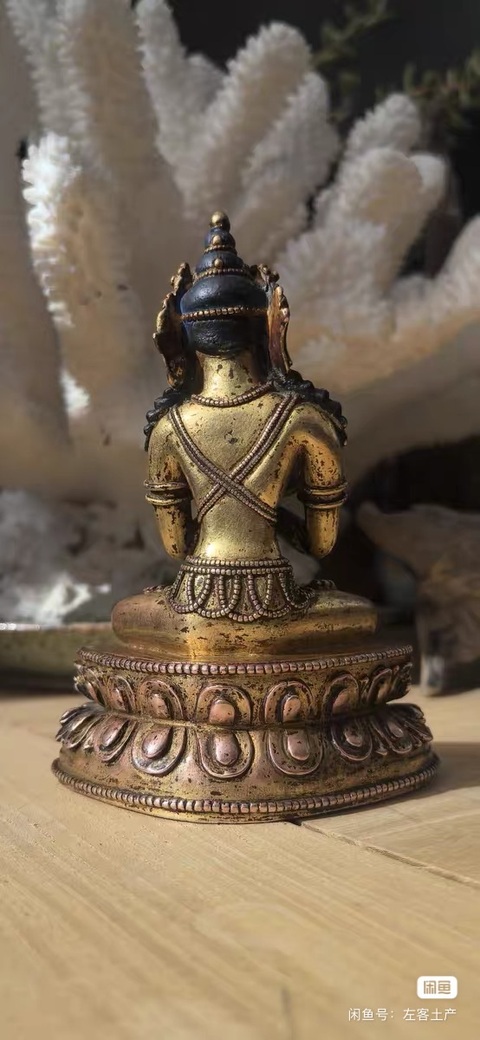 古玩銅器銅鎏金金剛薩埵真品鑒賞圖