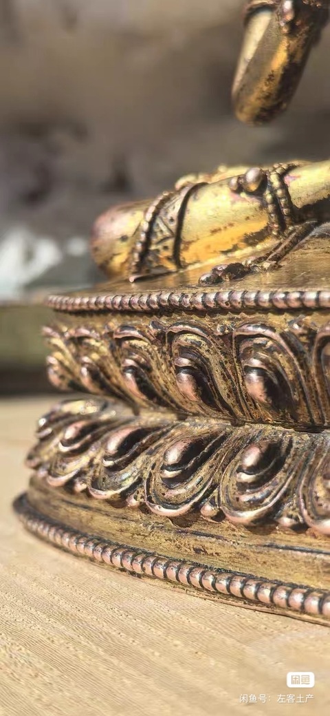 古玩銅器銅鎏金金剛薩埵真品鑒賞圖