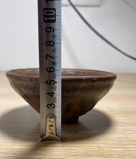 古玩陶瓷建窯兔毫束口盞真品鑒賞圖