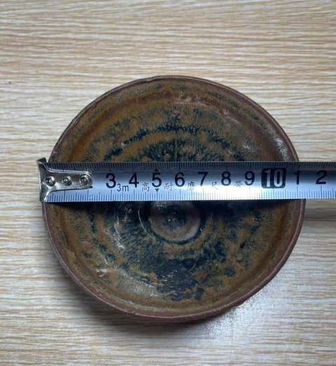 古玩陶瓷建窯兔毫束口盞真品鑒賞圖