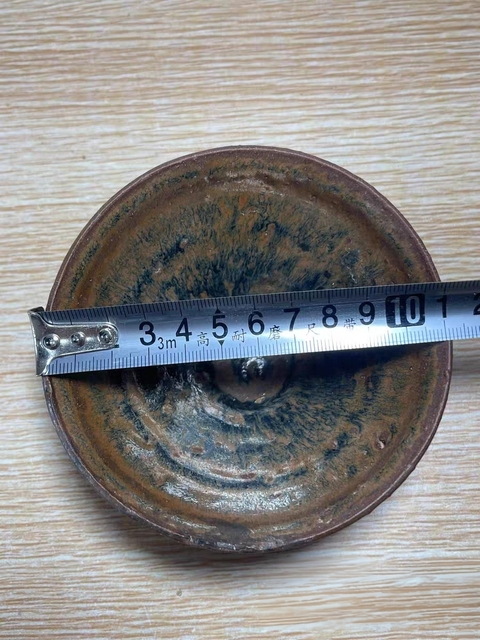 古玩陶瓷建窯兔毫束口盞真品鑒賞圖