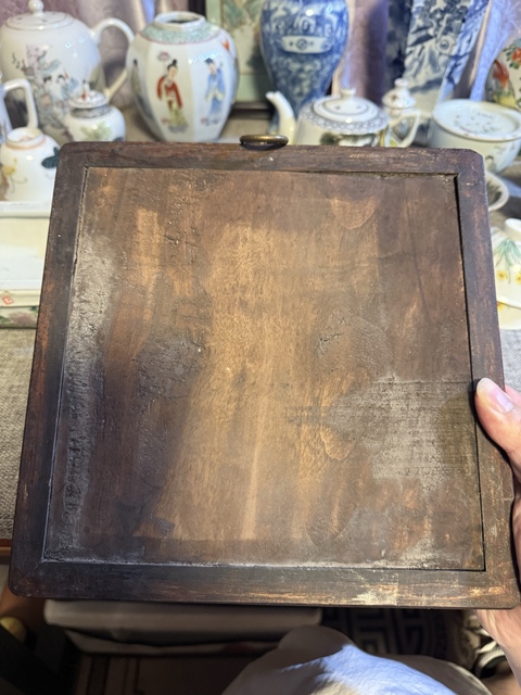 古玩陶瓷創匯粉彩山水人物瓷板拍賣，當前價格3888元