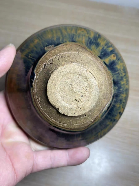 古玩陶瓷福清窯兔毫束口盞真品鑒賞圖