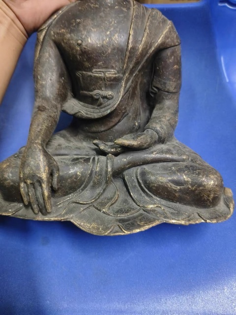 古玩銅器銅釋迦牟尼真品鑒賞圖