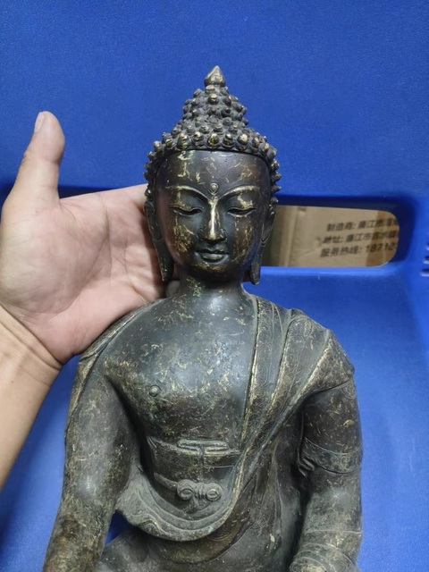 古玩銅器銅釋迦牟尼真品鑒賞圖