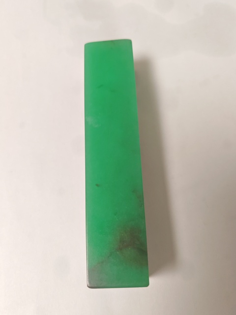 古玩玉器染色雅安石真品鑒賞圖