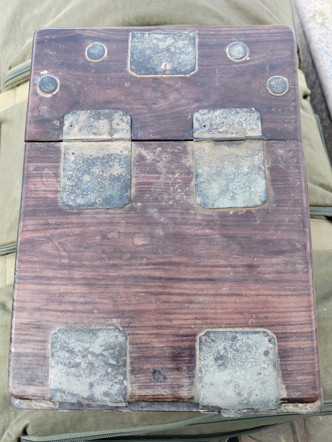 古玩雜項(xiàng)老紅木首飾盒真品鑒賞圖