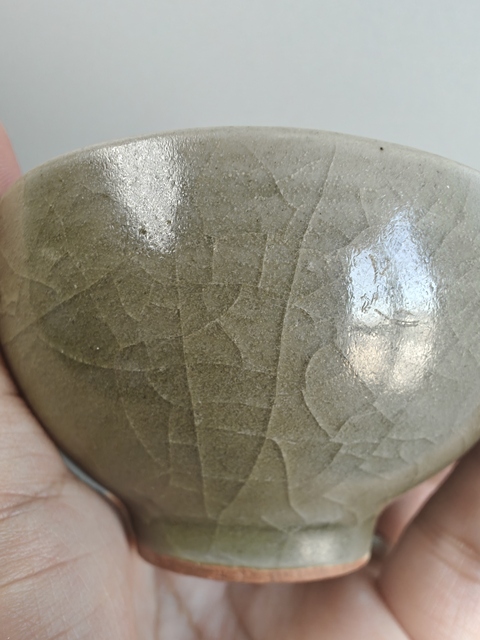 古玩陶瓷龍泉窯直口盞（泡泡盞）真品鑒賞圖