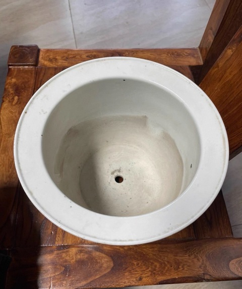 古玩陶瓷許品衡款淺絳彩博古圖花盆真品鑒賞圖