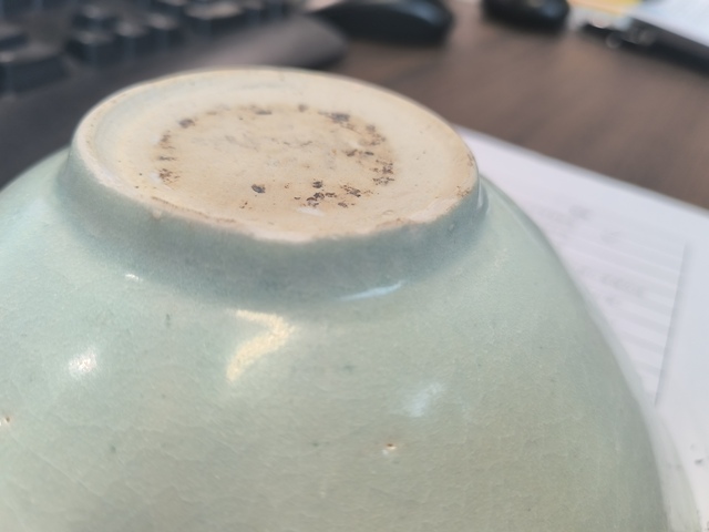 古玩陶瓷湖田窯青白釉刻花碗真品鑒賞圖