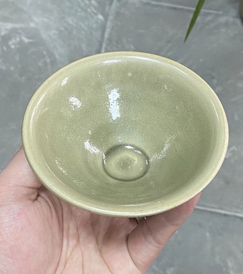 古玩陶瓷耀州窯素盞真品鑒賞圖