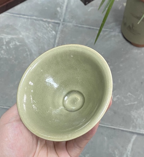 古玩陶瓷耀州窯素盞真品鑒賞圖