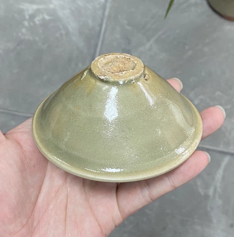 古玩陶瓷耀州窯素盞真品鑒賞圖