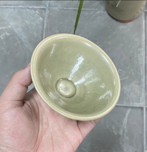 古玩陶瓷耀州窯素盞真品鑒賞圖