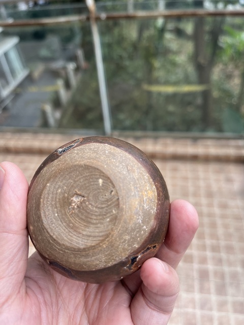 古玩陶瓷褐釉水盂真品鑒賞圖