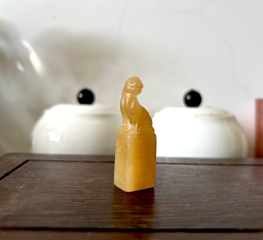 古玩雜項壽山田黃石印章真品鑒賞圖