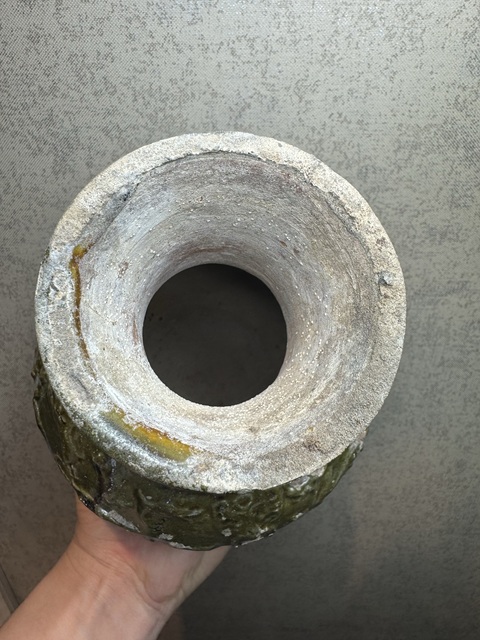 古玩陶瓷漢·綠釉跑獸瓶拍賣，當前價格1396元