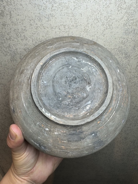 古玩陶瓷漢·云氣紋陶盒真品鑒賞圖