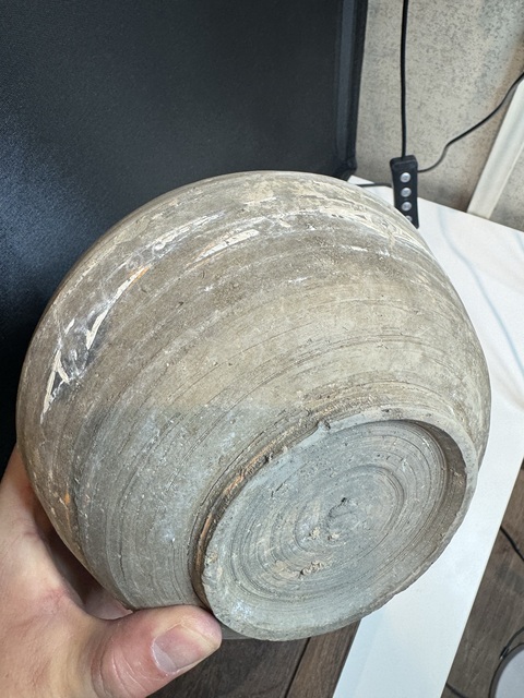 古玩陶瓷漢·云氣紋陶盒真品鑒賞圖