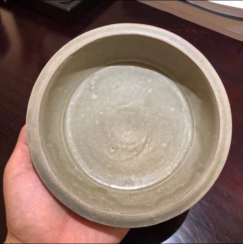 古玩陶瓷北宋青釉洗真品鑒賞圖