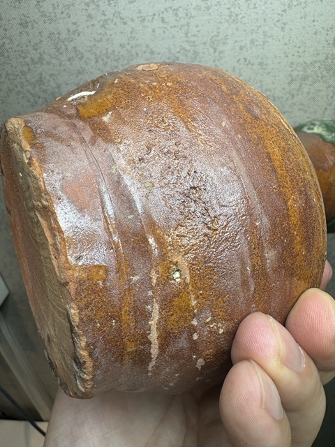 古玩陶瓷漢·水波紋釉陶瓶真品鑒賞圖